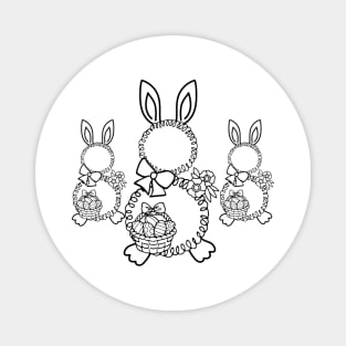 abstract Easter bunny Magnet